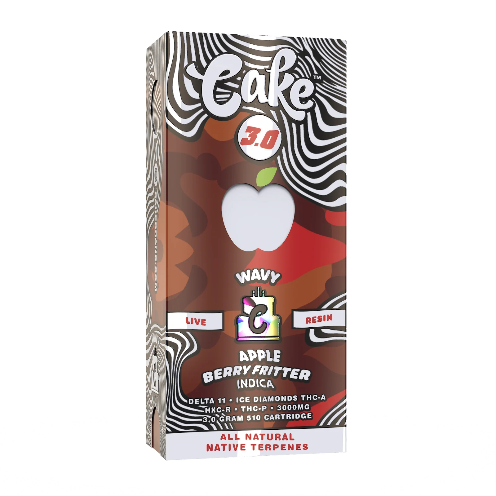Cake Wavy Live Resin Cartridge 3Grams