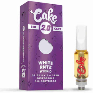 Cake Delta-8 510 Vape Cartridges 2g White RTNZ