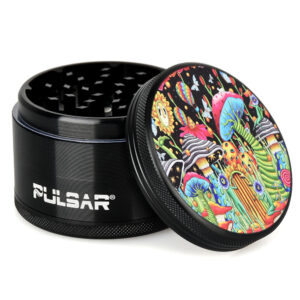 Pulsar Artist Series Metal Grinder – Garden of Cosmic Delights / 4pc / 2.5″