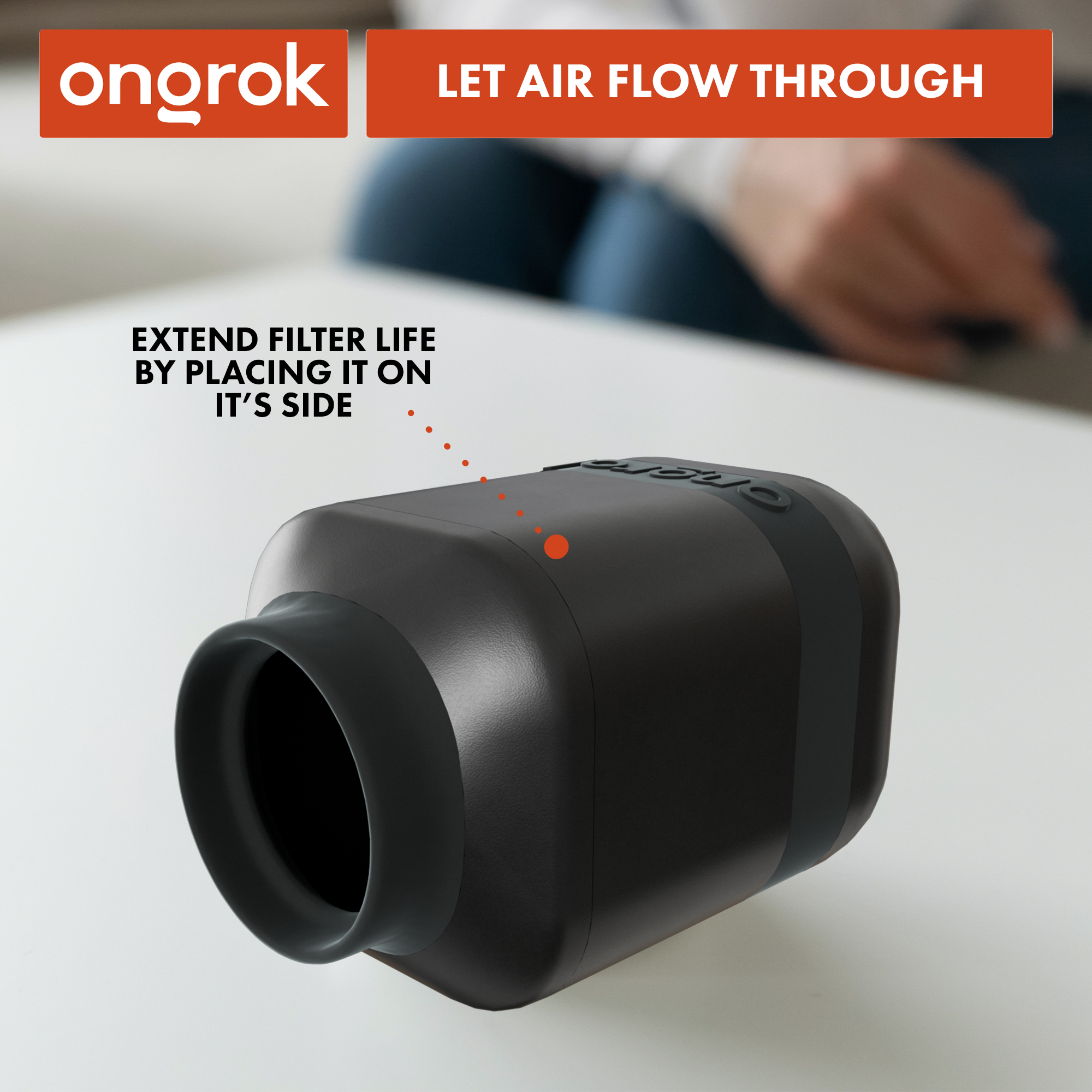 Ongrok Personal Air Filter with Replaceable Cartridges - Image 7