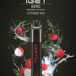 IGET KING STRAWBERRY KIWI ICE – 2600 PUFFS