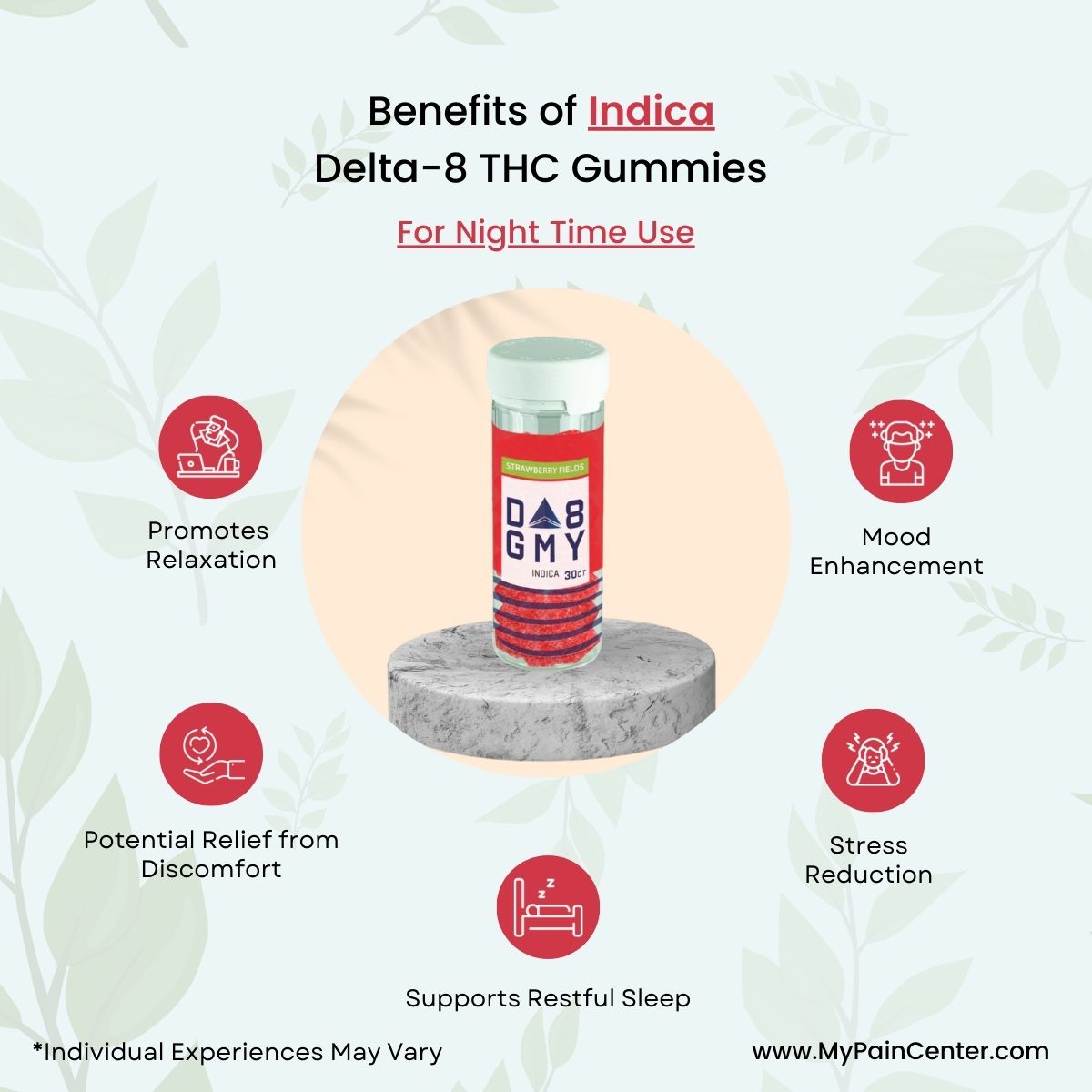 Bundle of Delta-8 Gummies: 6 Hemp Derived Delta-8 THC Gummies - Image 3
