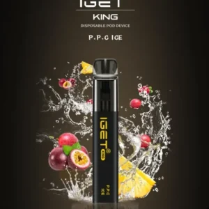 IGET KING P.P.C. PASSIONFRUIT PINEAPPLE CRANBERRY ICE – 2600 PUFFS