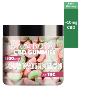 RA Royal CBD Watermelon Gummies (~10mg/gummy)