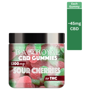 RA Royal CBD Sour Twin Cherries Gummies (~45mg/gummy)