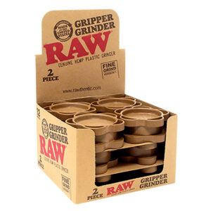 RAW Gripper Grinder – 2pc/2.5″/Fine Grind V3 – 12PC DISP