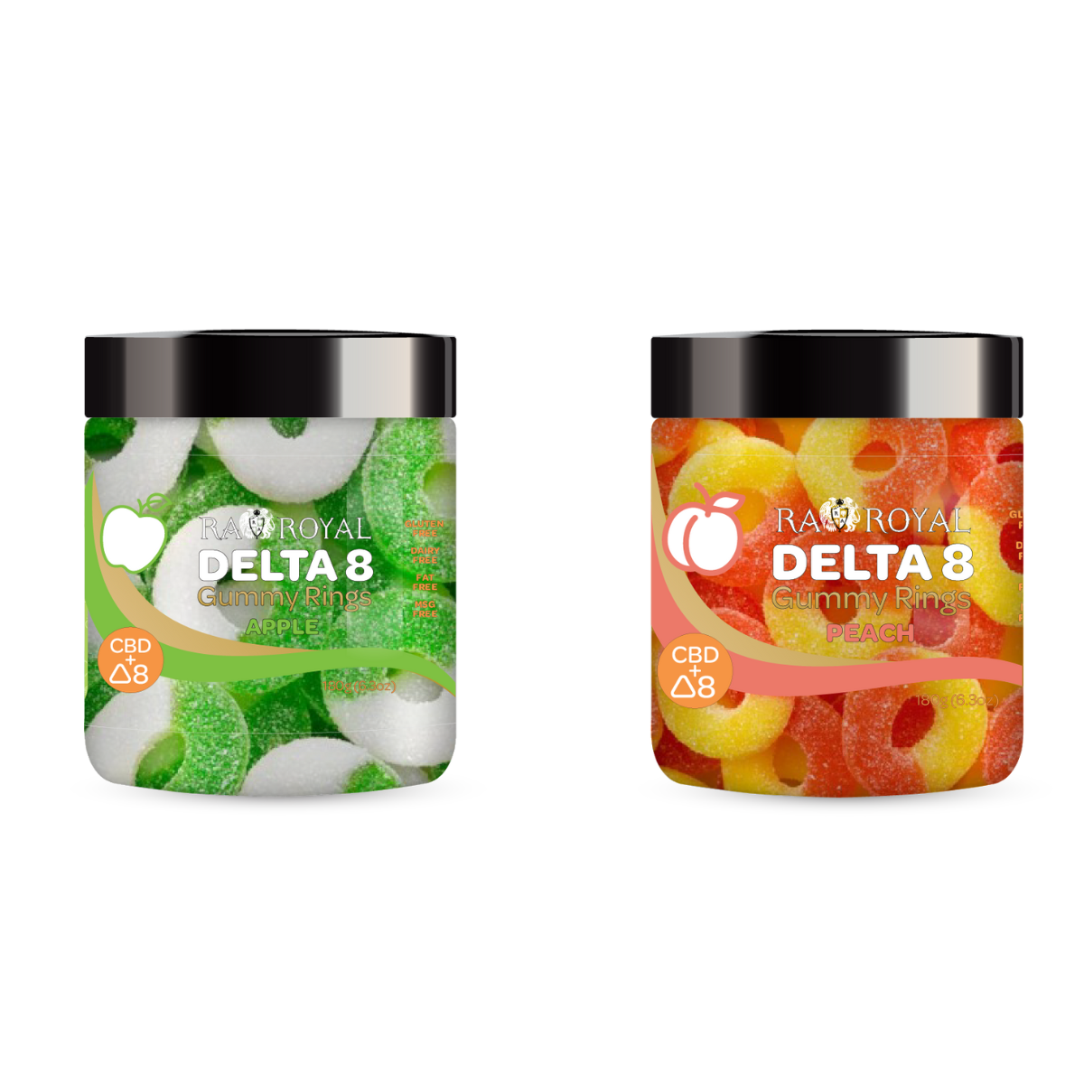 Bundle of Delta-8 with CBD Gummies: 2-pack