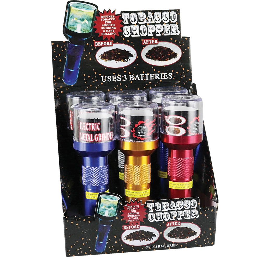 6PC DISPLAY – Handheld Electric Grinder – 5.75″ / Asst Colors