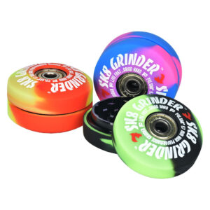 Pulsar SK8 Grinder | 3pc | 2.2″| Swirl Colors | 6pc Display