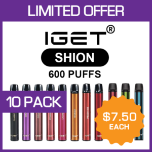 IGET SHION – 600 PUFFS – 10 PACK