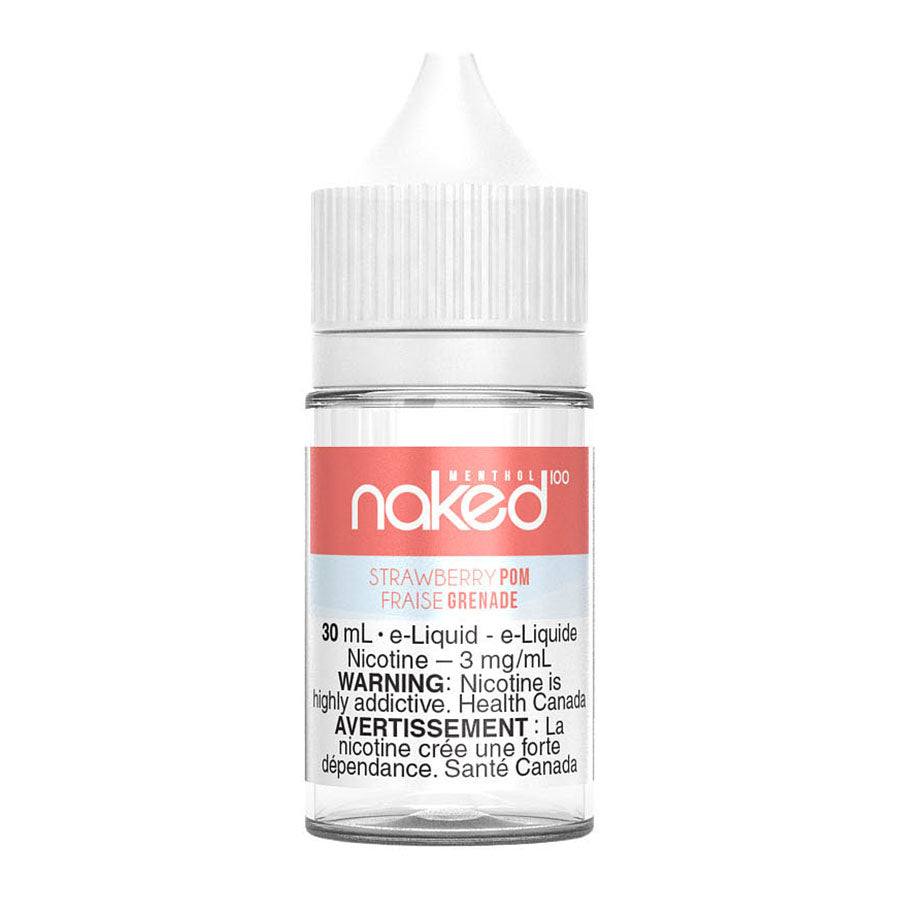 Naked100 Freebase E-Liquid - Strawberry Pom Menthol 30ml