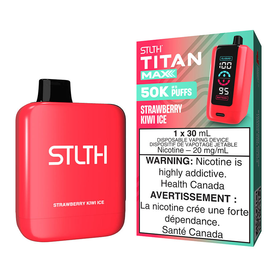 STLTH Titan Max Disposable Vape Device - Strawberry Kiwi Ice
